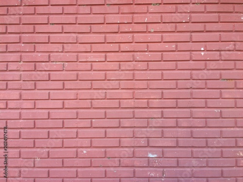 Red brick wall A beautiful wall.