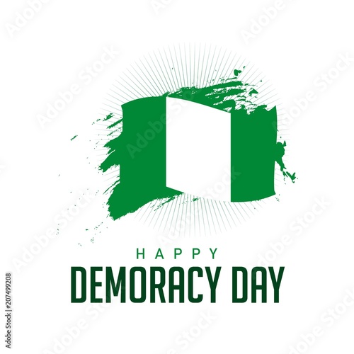 Democracy Day Logo Vector Template Design Illustration