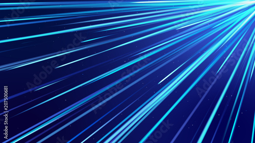 Blue  streak Lines of Light Technology Abstract Background. Abstract  background.