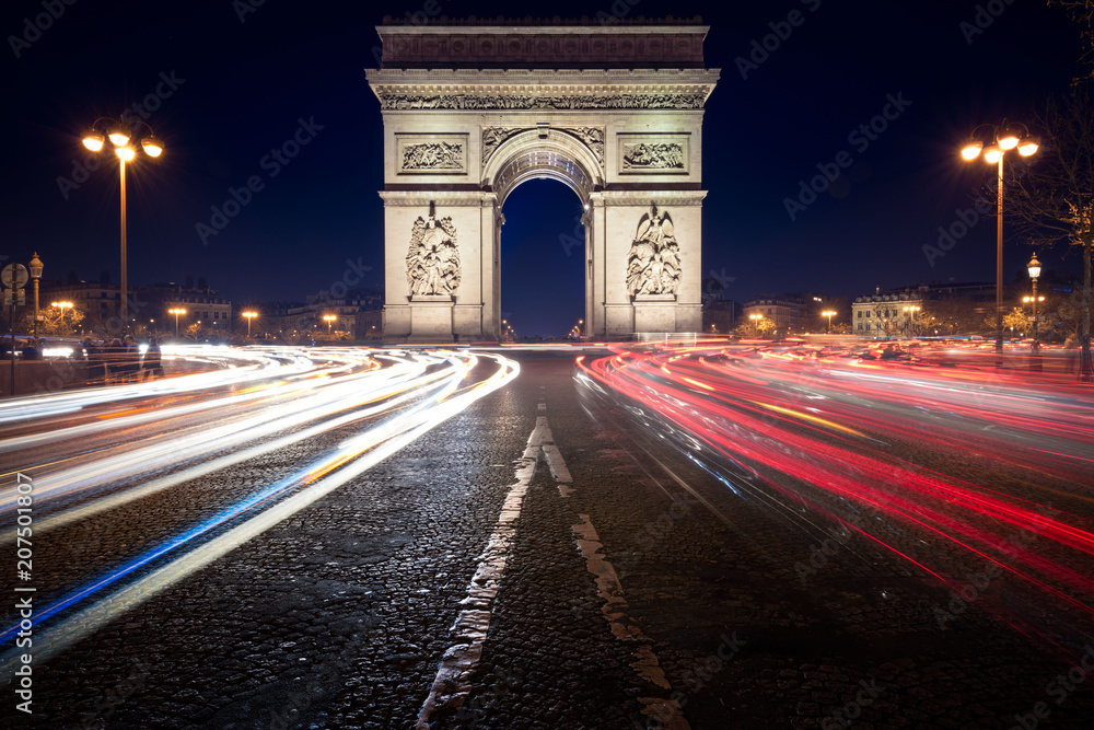 Naklejka premium Arc de Triomphe ,France (PARIS).