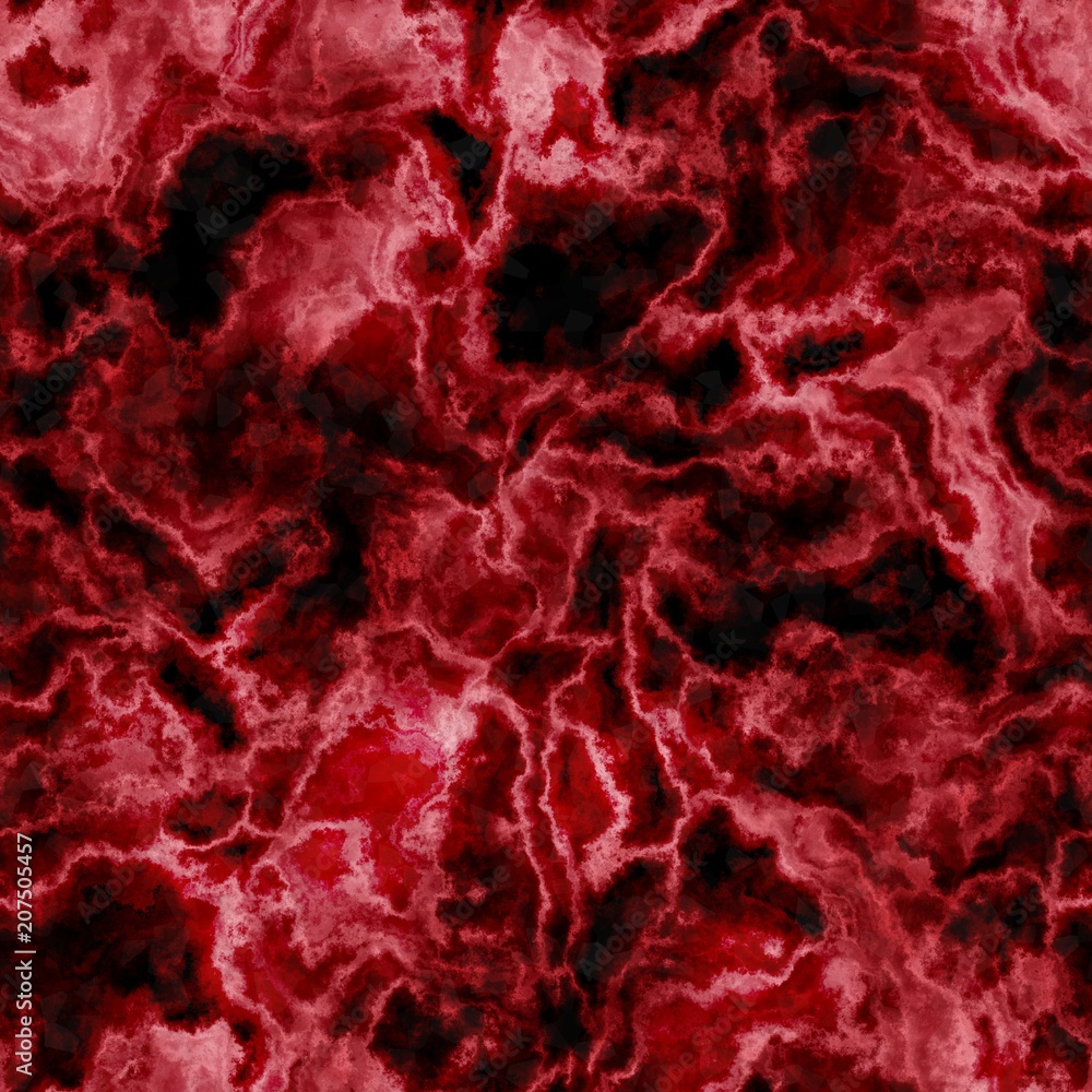 Carmine burgundy red abstract marble marbling seamless tie dye design