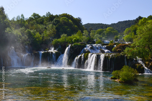 View of Skradinski Buk Waterfall In Krka National Park, Croatia