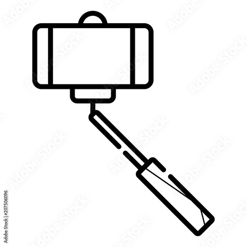 Selfie stick icon.