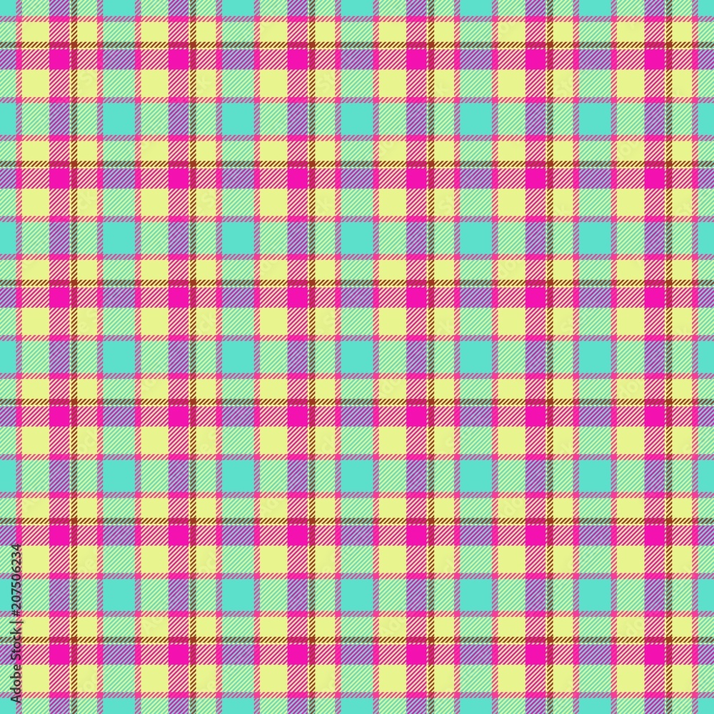 Fototapeta premium Abstract tartan geometrical tartan design seamless texture