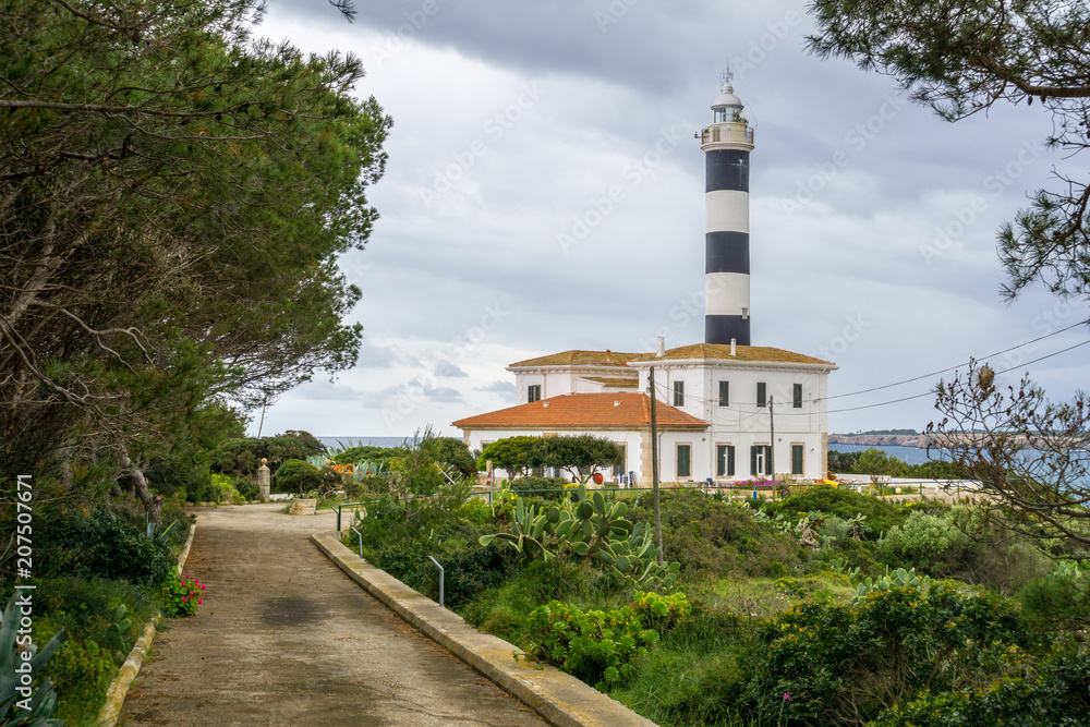 Mallorca, Ancient lighthouse of fishing village Portocolom