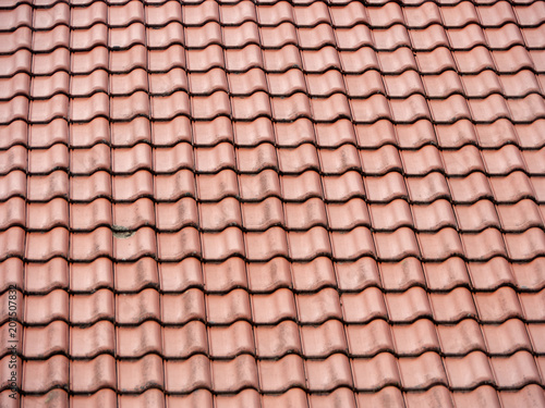 Roofs with "beaver tail" tiles in Germany