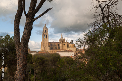 Catedral de Santa Maria de Segovia in the historic city of Segovia  Castilla y Leon  Spain
