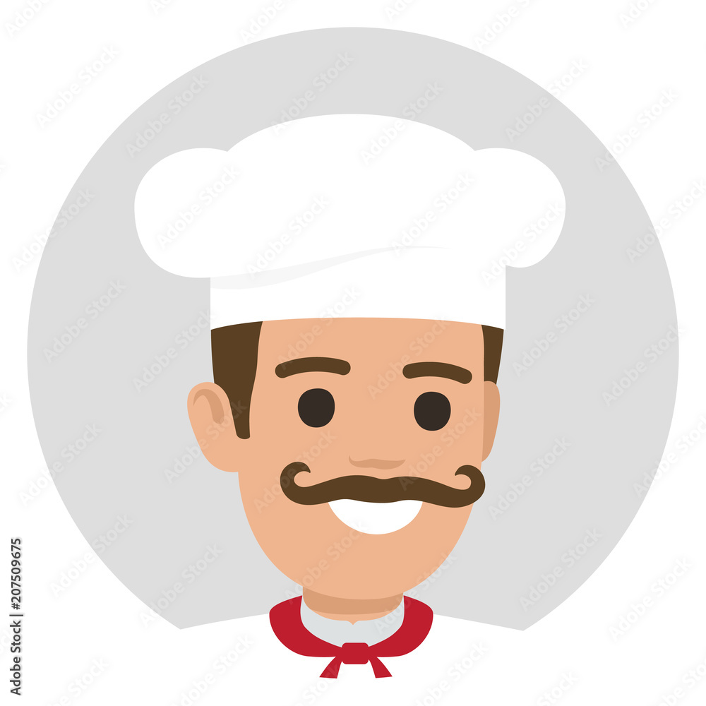 Moustached Smiling Chief-Cooker Avatar Profile Moustached Smiling Chief-Cooker Avatar Profile