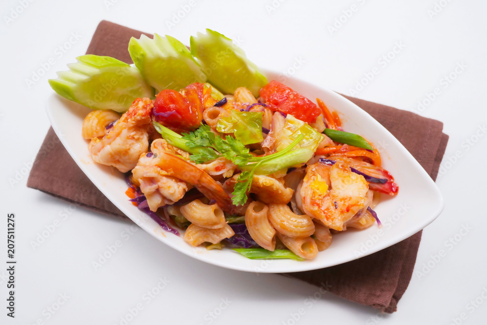 homemade Stir fried macaroni with prawn
homemade Stir fried macaroni with prawn