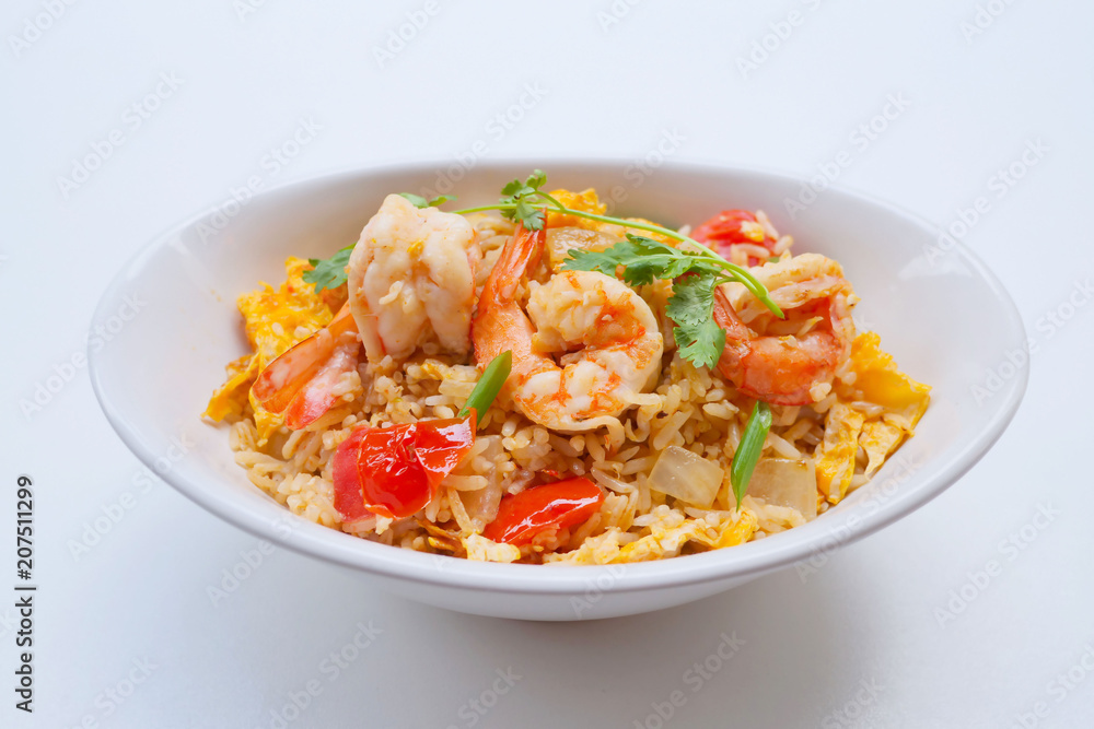 Fried rice with shrimp. Fried rice with shrimp.