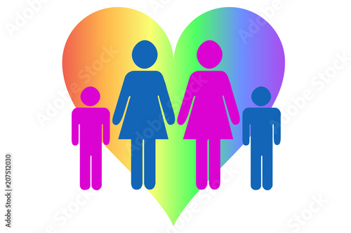 Familia de madres lesbianas.