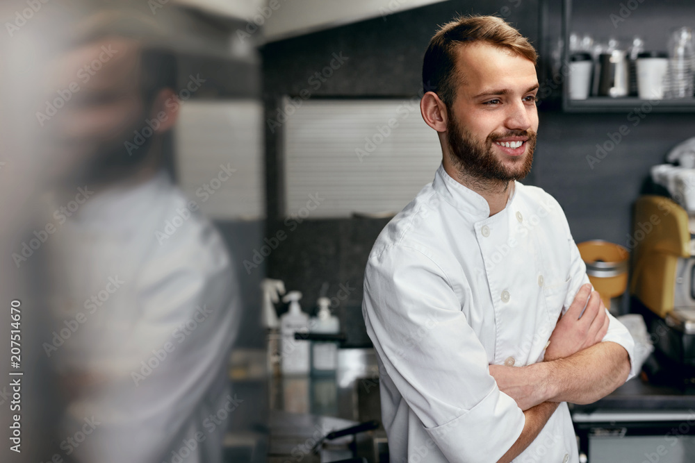 Happy Cook In Restaurant Kitchen Happy Cook In Restaurant Kitchen