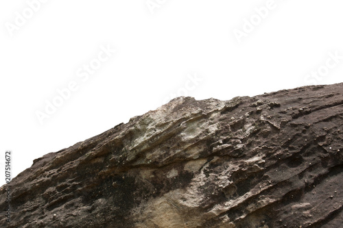 rock cliff isolate on white background