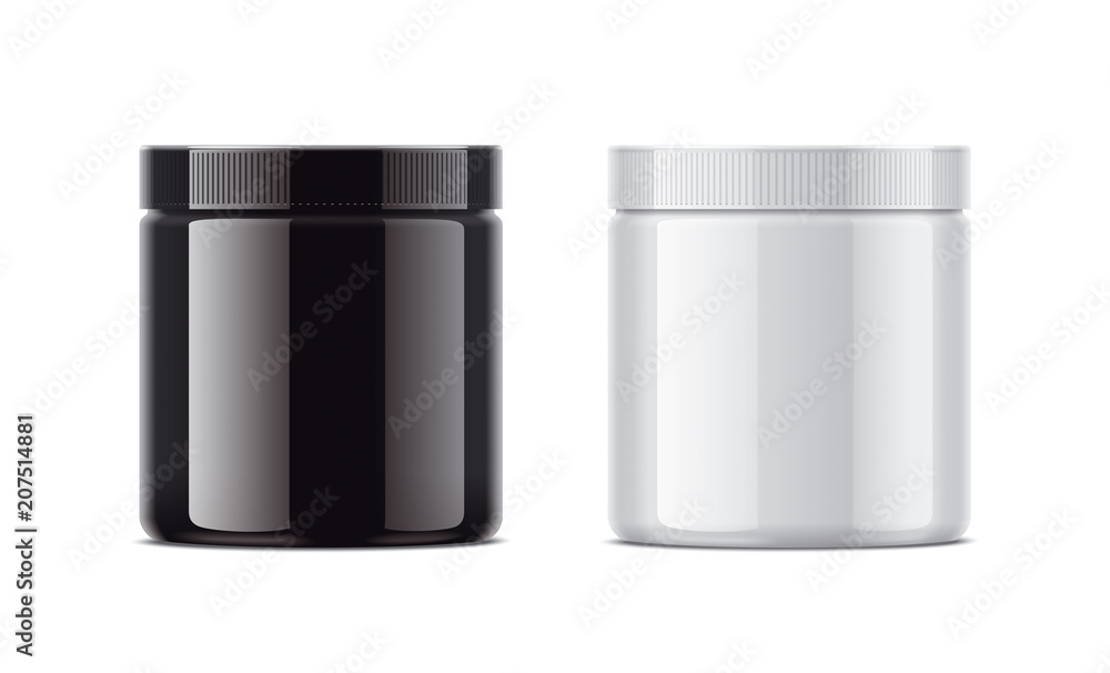 Blank glossy bottles for protein. Blank glossy bottles for protein.