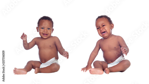 African twins babies