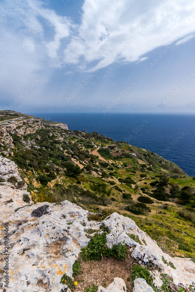 Photo of Dingli Cliffs and Mediterranean Sea, Malta