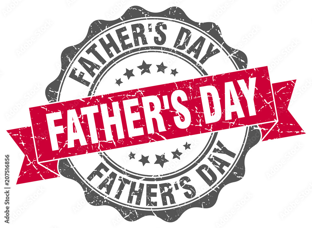 Obraz premium father's day stamp. sign. seal