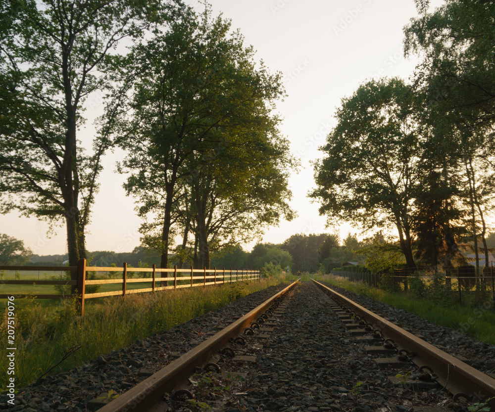 Obraz premium Landscape of a traintrack