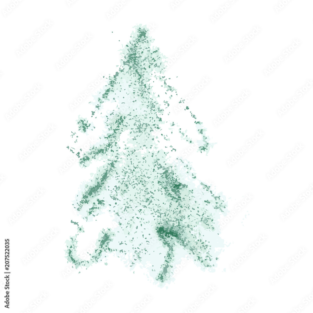 shape of a Christmas tree