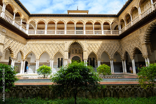 architecture of real alcazar of Seville, Spain