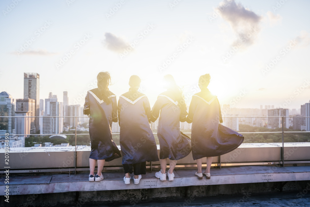 Fototapeta premium graduation student in school