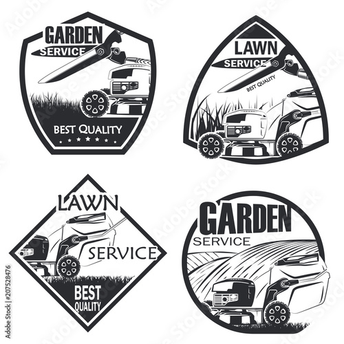 Set of 4 lawn service