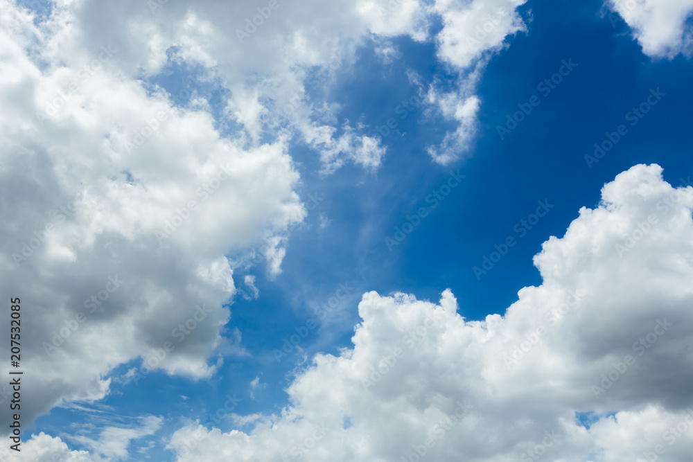 Obraz premium blue sky with clouds, Summer Wallpaper