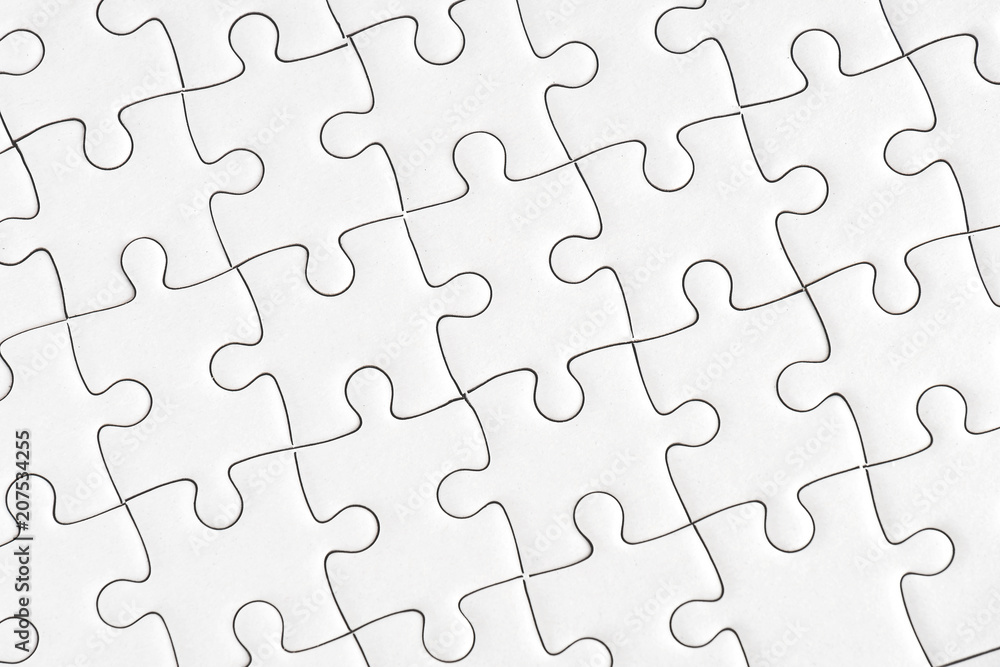 White jigsaw puzzle background White jigsaw puzzle background