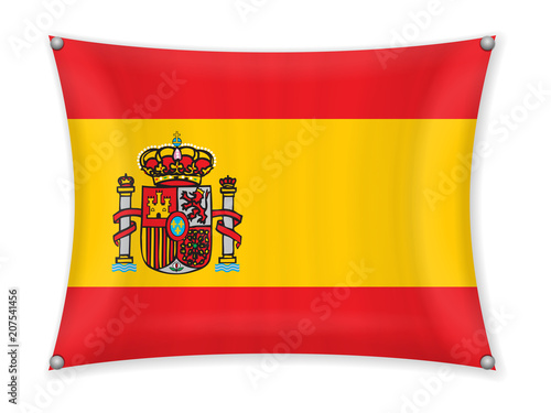 Waving Spain flag