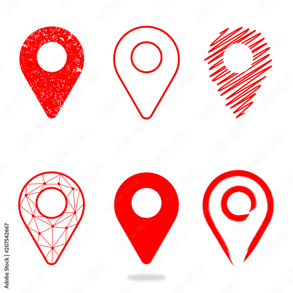 Geolocation icon pack. Set of Geolocation signs in different style for your web site design, logo, app, UI. Vector illustration EPS10. Geolocation icon pack. Set of Geolocation signs in different style for your web site design, logo, app, UI. Vector illustration EPS10.