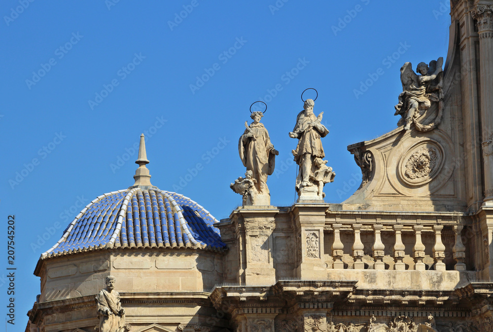 Detalle de la Catedral de Murcia, España