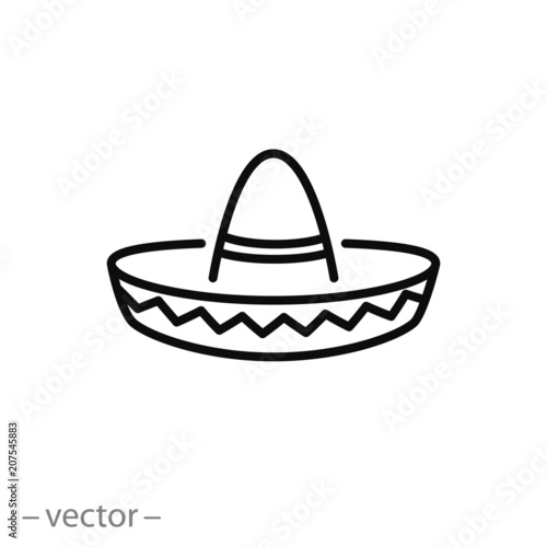 sombrero vector icon