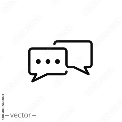 Speech bubbles icon vector