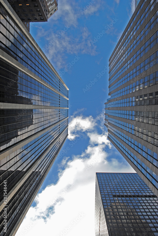 New York Towers low angle view