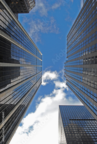 New York Towers low angle view