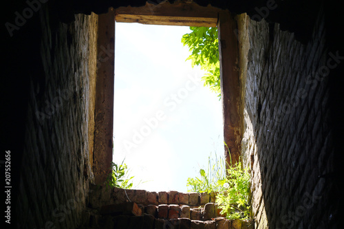 basement stairs to the exit