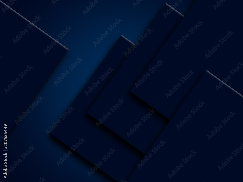 Fototapeta premium Blue stack paper material layer background 