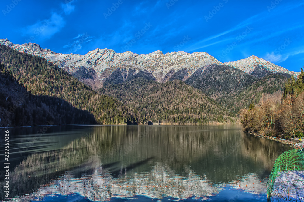 Ritz Lake in Abkhazia Stock Photo Adobe Stock