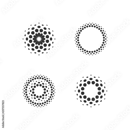 Halftone dots forms