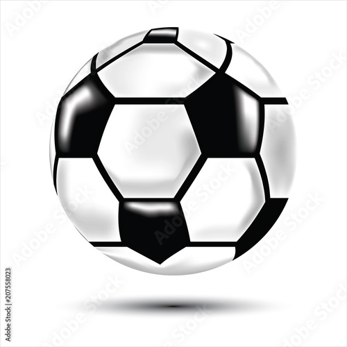 Football soccer flat icon logo, world cup Russia 2018, ball icon