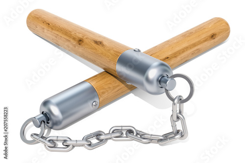 Nunchaku, 3D rendering photo