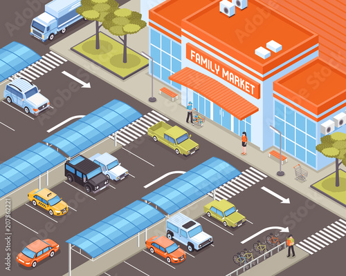Isometric Transport Illustration