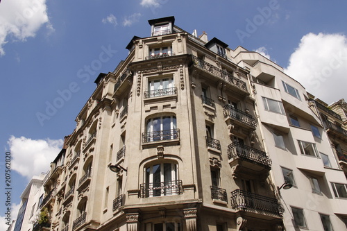 Immeuble du quartier de la plaine Monceau à Paris 