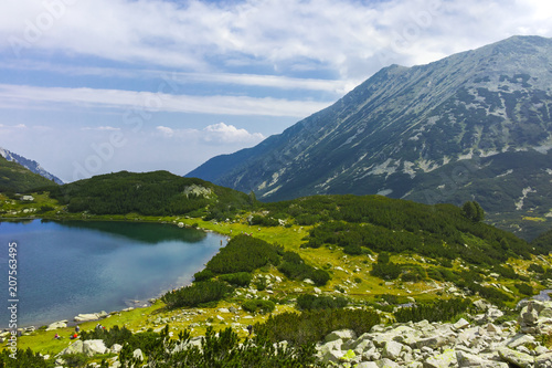 Amazing Panorama of Muratovo lake  Pirin Mountain  Bulgaria