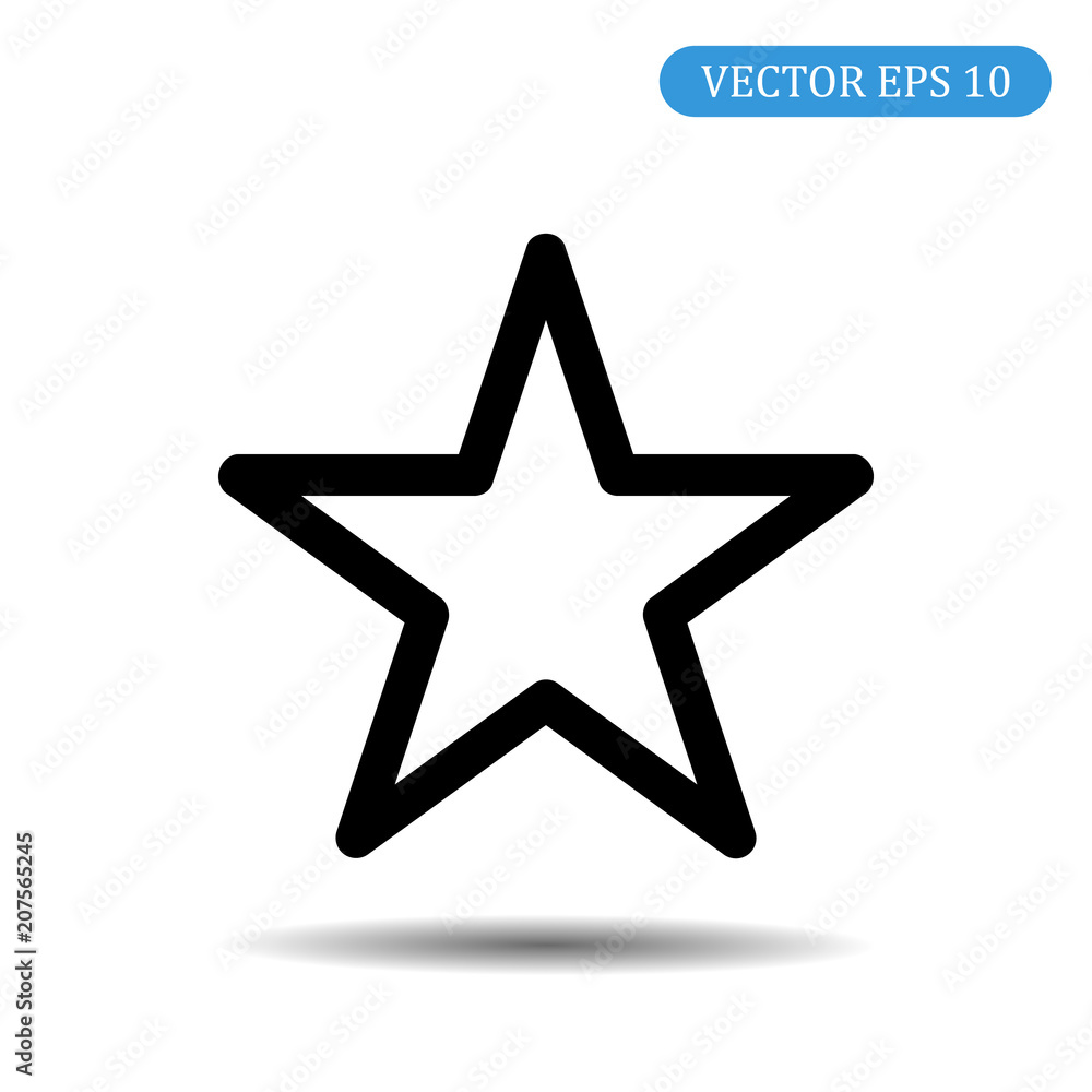 Star icon.Vector illustration.EPS10. Star icon.Vector illustration.EPS10.