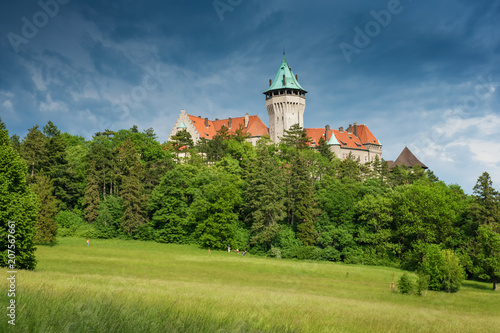 Smolenice castle, built in the 15th century in Little Carpathian Mountains (SLOVAKIA)