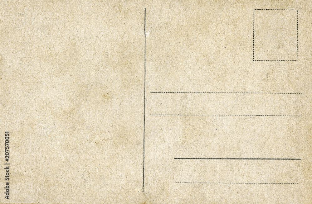 4790832 Reverse side of an old postal card 4790832 Reverse side of an old postal card
