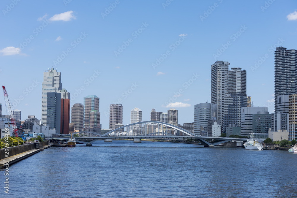 隅田川河口の風景