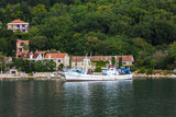 Old Boat Docked on Coast of Montenegro