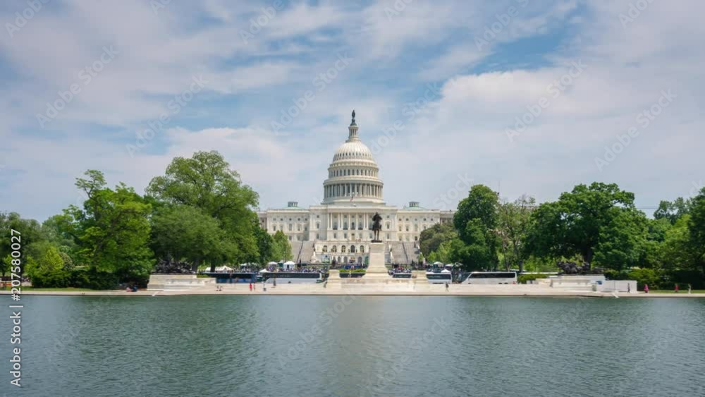 4k hyperlapse video of United States Capitol Stock Video | Adobe Stock